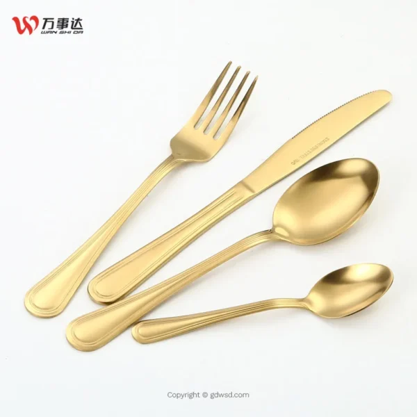 WANSHIDA Bulk cutlery gold set