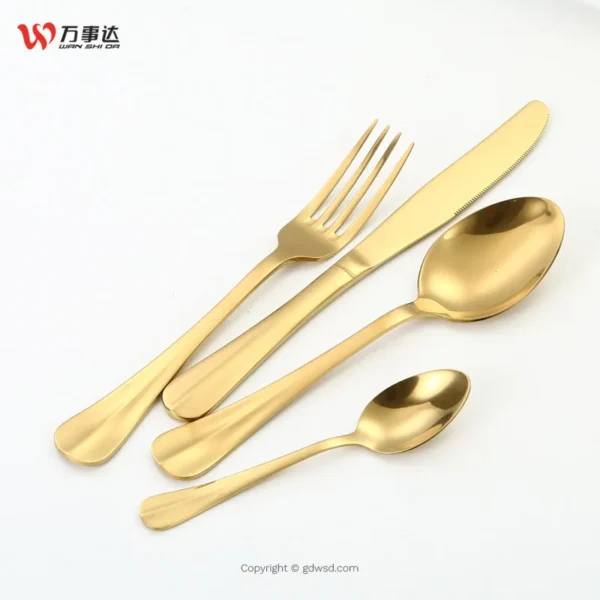 WANSHIDA Bulk cutlery gold set