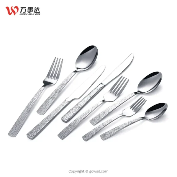 WANSHIDA ODM Silver Flatware Set Culteries for wedding