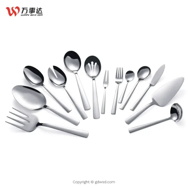 WANSHIDA Made Cutlery With Mirror Hotel 304 Stainless Steel